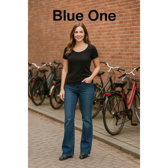 Vintage Blue One Bootcut Jeans Sz. 9 TALL 37” - Picture 1 of 8